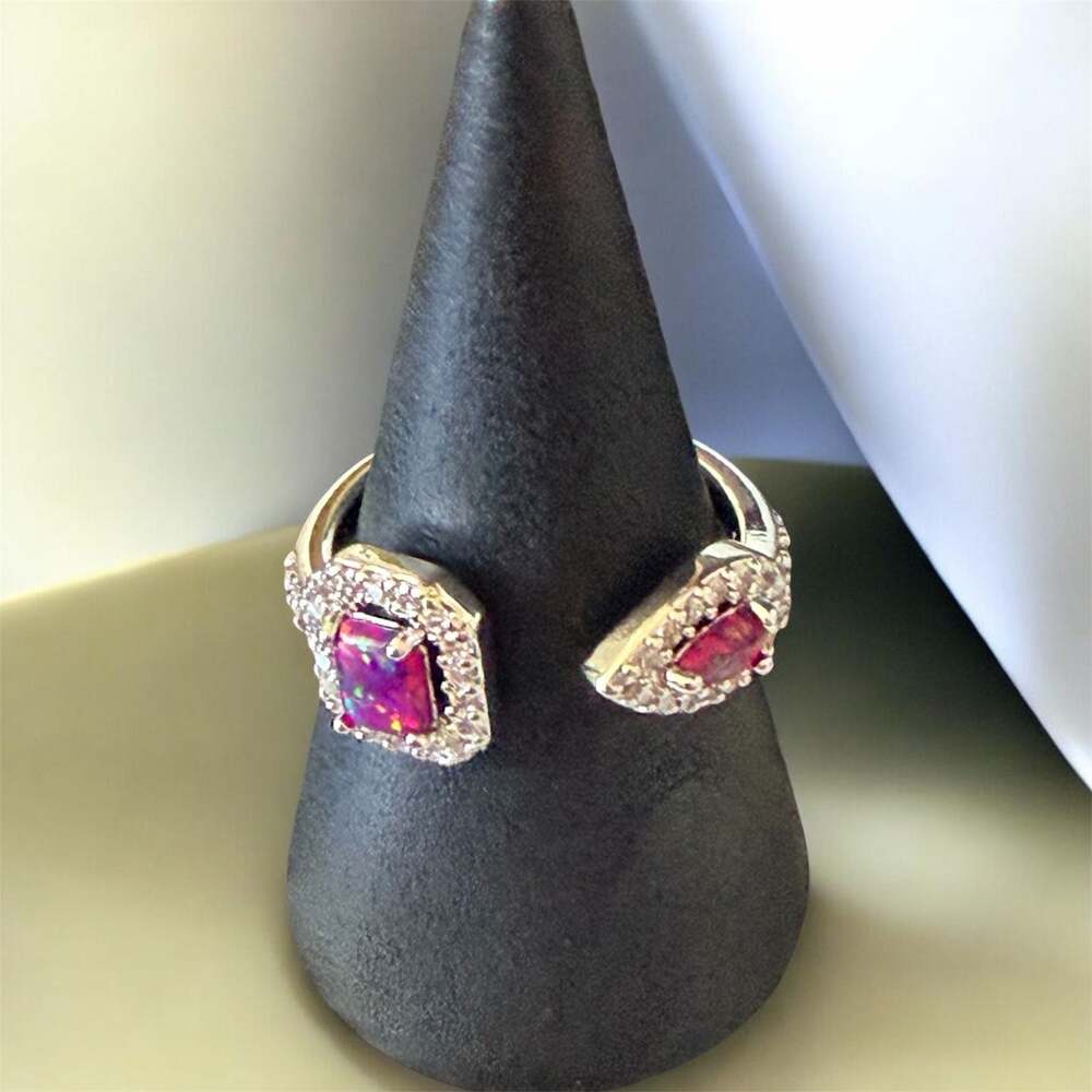 Bomb Party Next Level Class Lab Grown Ruby Fire Opal Ring Size 6